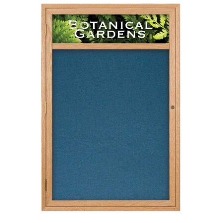 United Visual Products Sliding Glass Door Radius Letterboard, 96"x48", Satin/Burgundy Vinyl UV9024ACS-SATIN-BURGUNVL